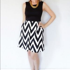 41Hawthorne Harriet Chevron Fit and Flare …